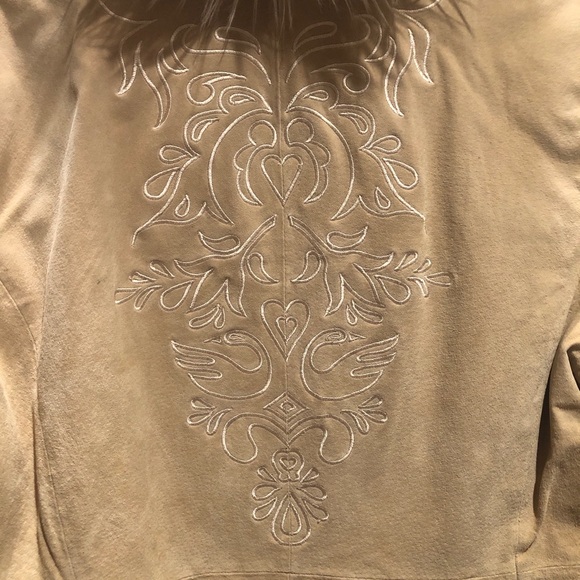 Mixit Faux Fur Suede Coat Petite Extra Large - Picture 4 of 6